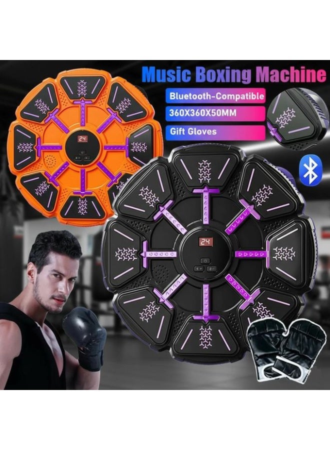 جهاز ملاكمة ذكي تفاعلي – جدار ملاكمة مضيء مزود بتطبيق وقفازات، معدات لياقة بدنية عائلية، تمرين لتخفيف الضغط، نظام تدريب رد الفعل، حل رياضي منزلي مدمج - Image 1